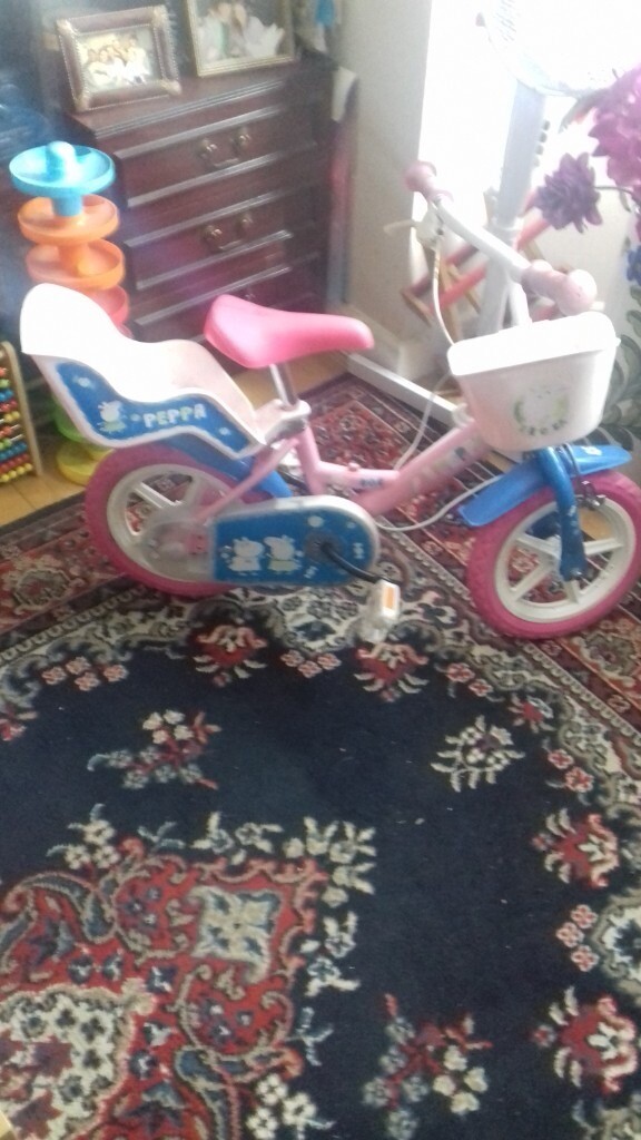 peppa pig bike with doll seat